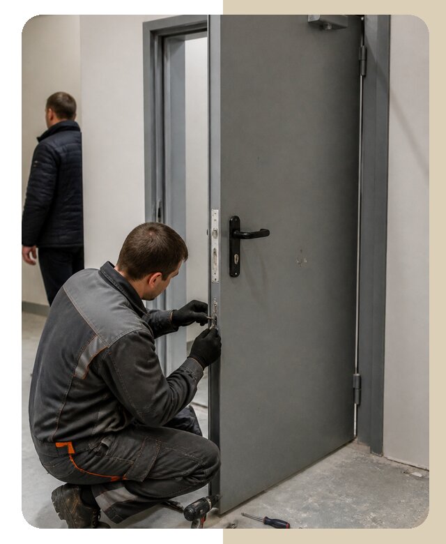 Ремонт противопожарной двери в Сорочинске по цене 6713 р. | ДвериЛегко-Срч