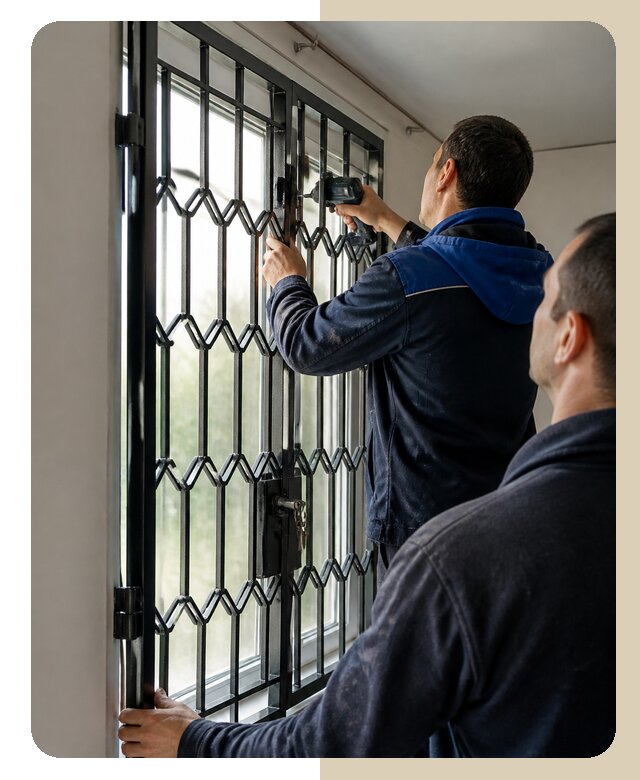 Установка распашных решеток в Сорочинске цена от 6713 р. | ДвериЛегко-Срч